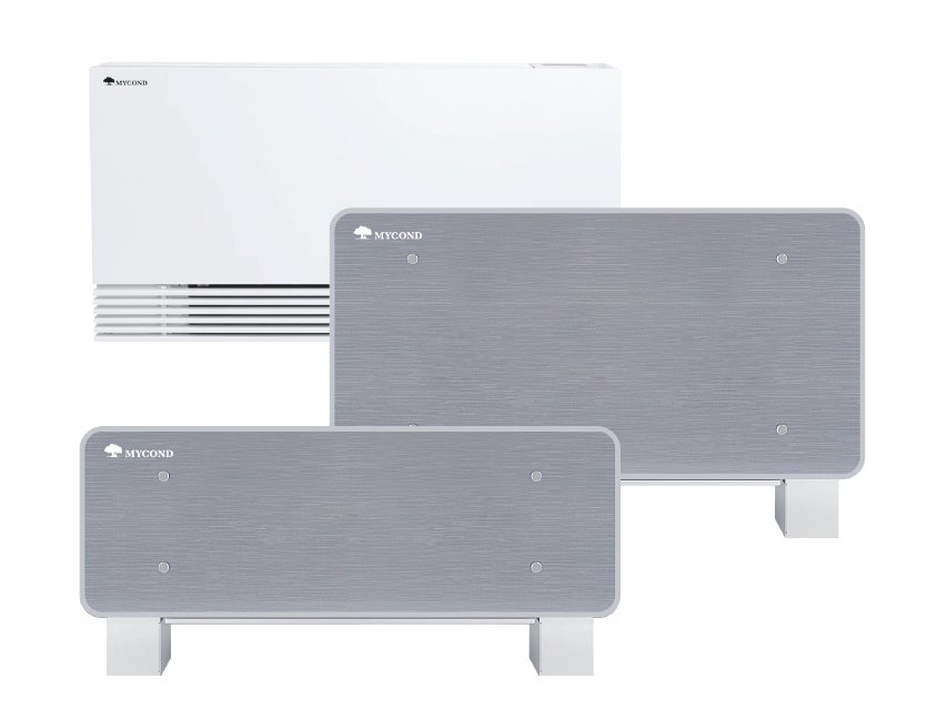 Diagramm, das den Betrieb eines Fan-Coil-Ger&auml;ts in HVAC-Systemen veranschaulicht.