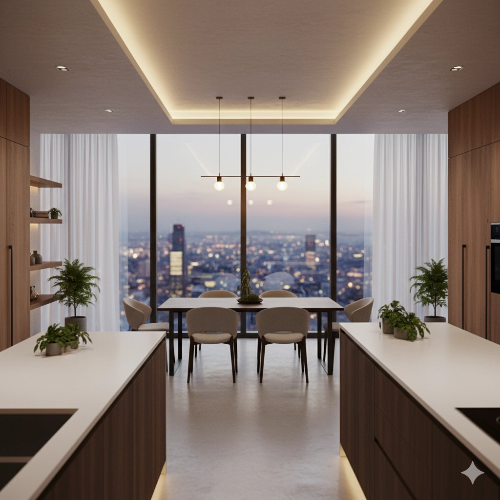 Designer-Gebläsekonvektor für die Wohnung, ultrasilent Mycond Silver Glass