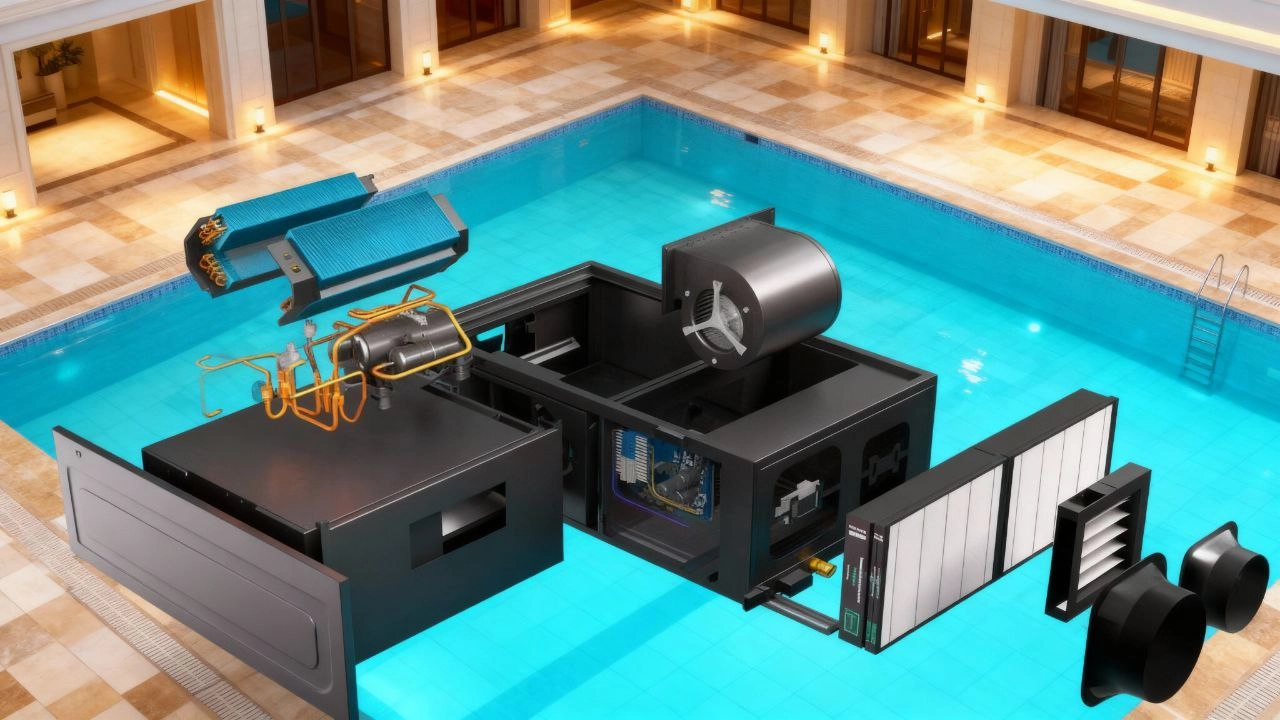 Kanalentfeuchter für Schwimmbäder: Feuchtigkeitssteuerung - Mycond MSHAC