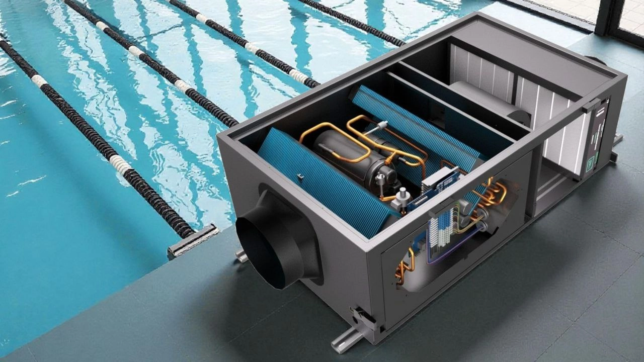 Kanalentfeuchter f&uuml;r Schwimmb&auml;der mit intelligenter Steuerung Mycond MSHAC