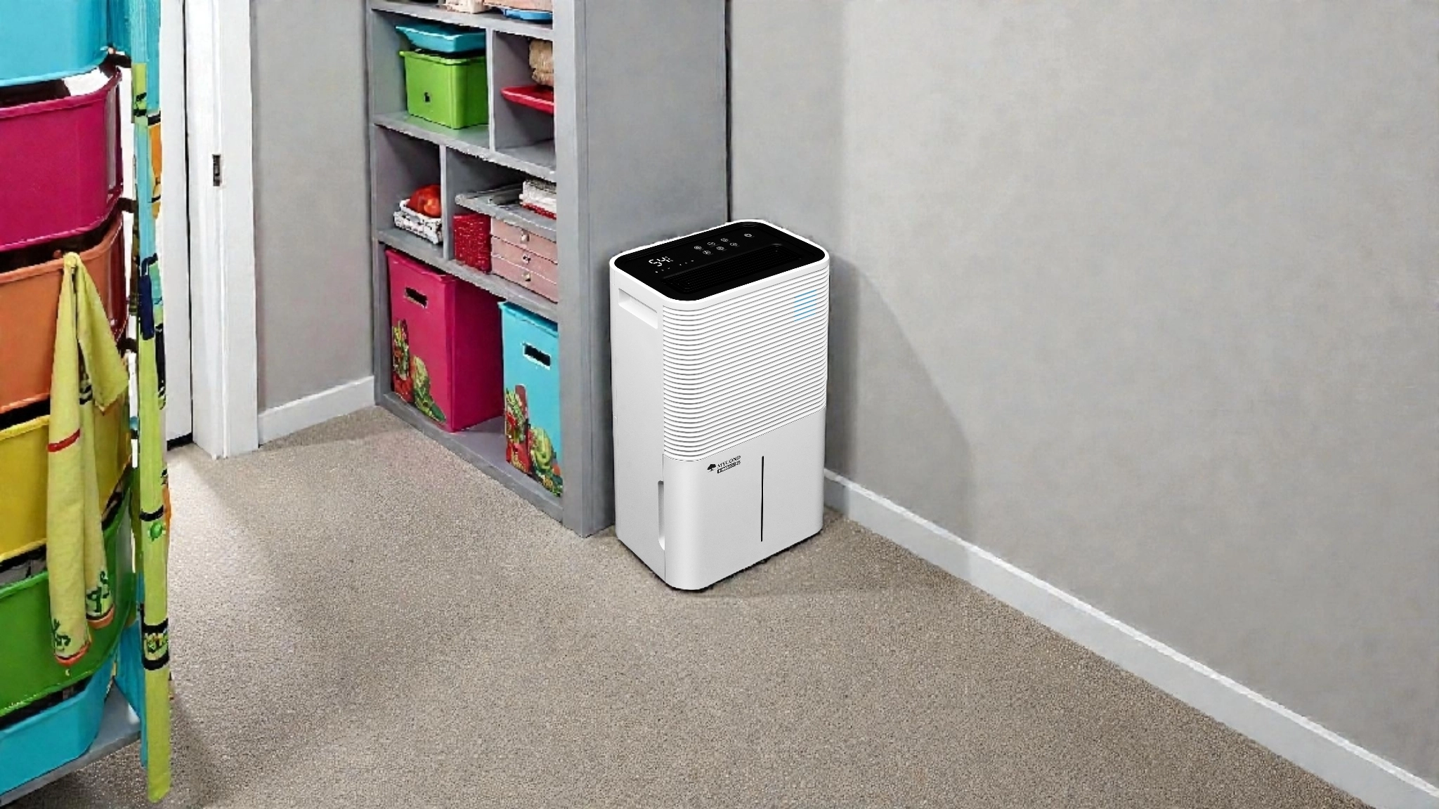 Luftentfeuchter mit HEPA und Aktivkohlefilter Feuchtigkeitskontrolle Mycond Roomer Hepa 25