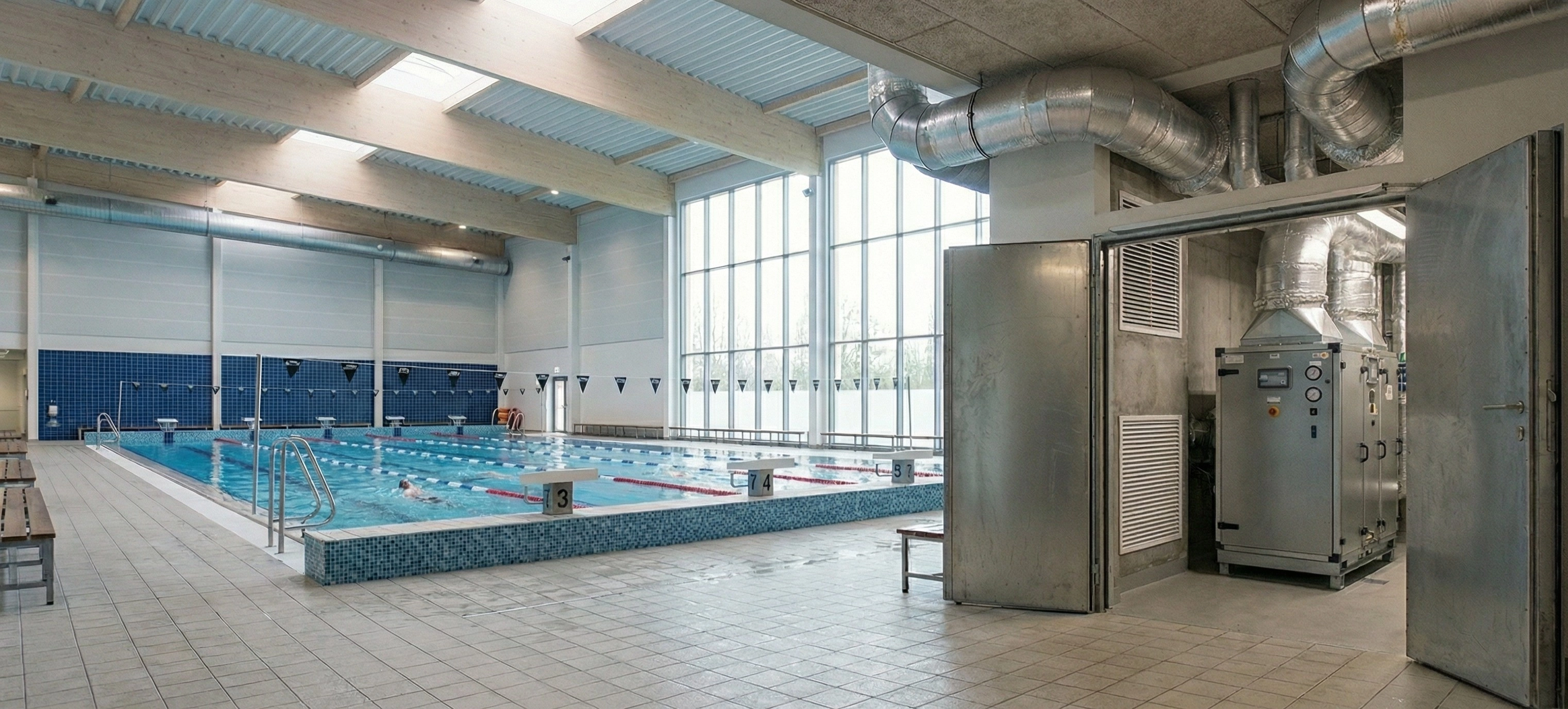 Luftentfeuchter mit korrosionsbeständigem Wärmetauscher. Feuchter Betrieb Mycond MID MSP