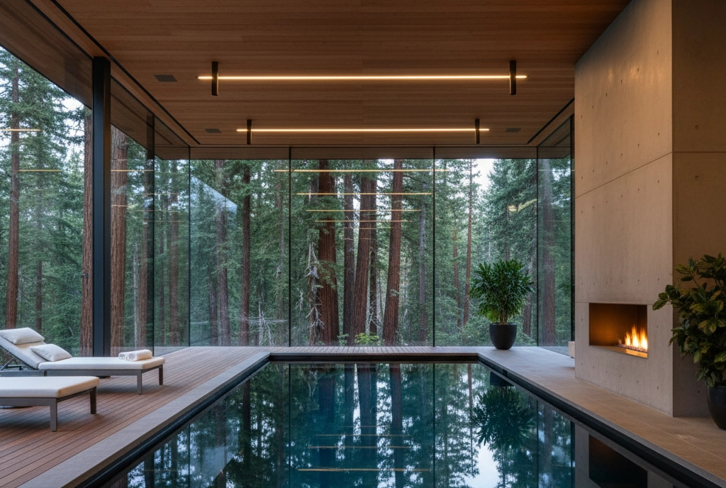 Schwimmbadentfeuchter im Privathaus mit automatischer Steuerung Mycond MBA-G